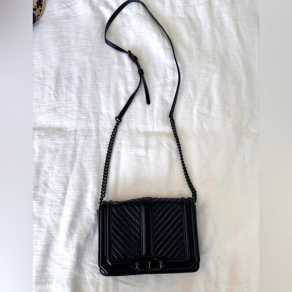 Rebecca Minkoff black cross body purse